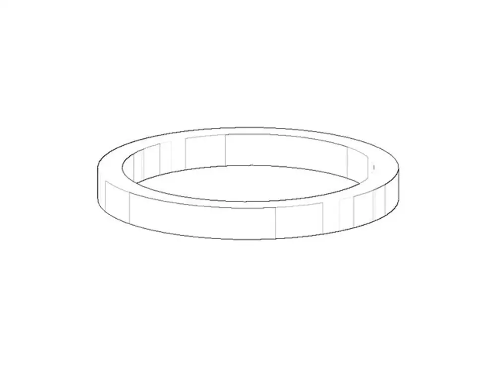 DORNBRACHT Dichtung NBR 70 ERSATZTEILE 091405017 37,0 x 31,0 x 4,0 mm, 09140501790 Galeriebild 1